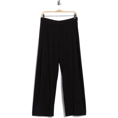 Eileen Fisher Pleated Straight Leg Ankle Pants In Black