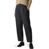 Eileen Fisher Pleated Virgin Wool Ankle Lantern Pants In Black