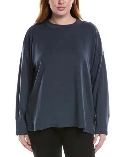 Eileen Fisher Plus Boxy Top In Blue