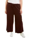 Eileen Fisher Plus French Terry Wide Leg In Multi