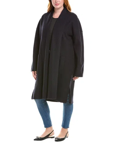 EILEEN FISHER EILEEN FISHER PLUS HIGH COLLAR WOOL COAT