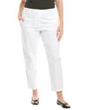 Eileen Fisher Plus High Waisted Tap Ankle Pant In White