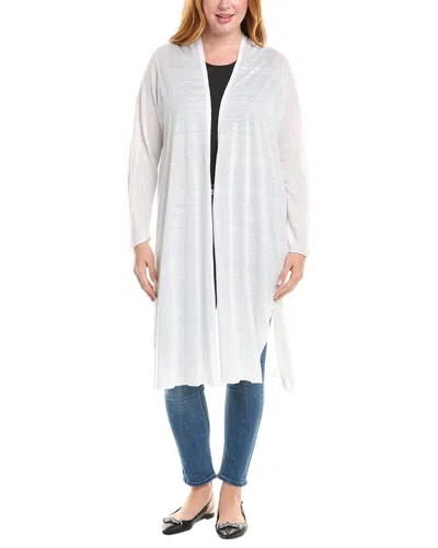 EILEEN FISHER EILEEN FISHER PLUS LINEN-BLEND LONG CARDIGAN