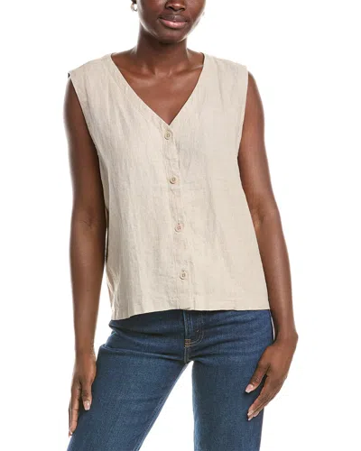 EILEEN FISHER EILEEN FISHER PLUS LINEN VEST