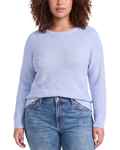 Eileen Fisher Plus Linen-blend Crewneck Sweater In Multi