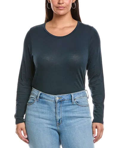 Eileen Fisher Plus Slim T-shirt In Blue