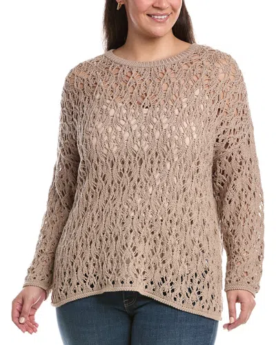 Eileen Fisher Crew Nk Sweater In Neutral