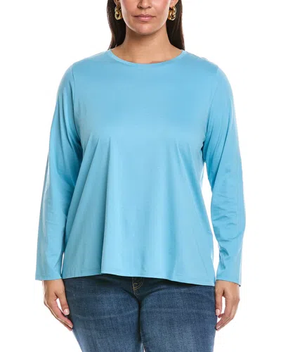 Eileen Fisher Plus T-shirt In Blue