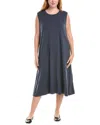 Eileen Fisher Jersey Shift Dress In Blue