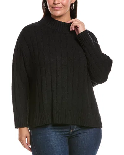 Eileen Fisher Plus Turtleneck Sweater In Black