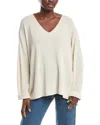 Eileen Fisher Plus V-neck Pullover In White