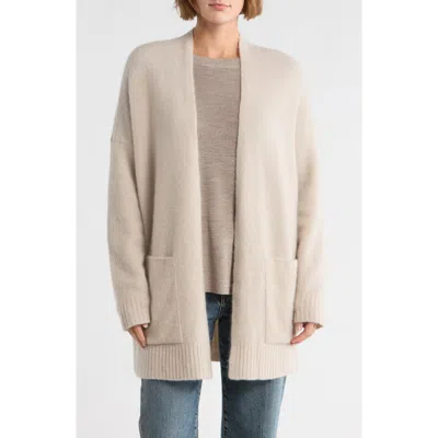 Eileen Fisher Pocket Cashmere Blend Cardigan In Gray