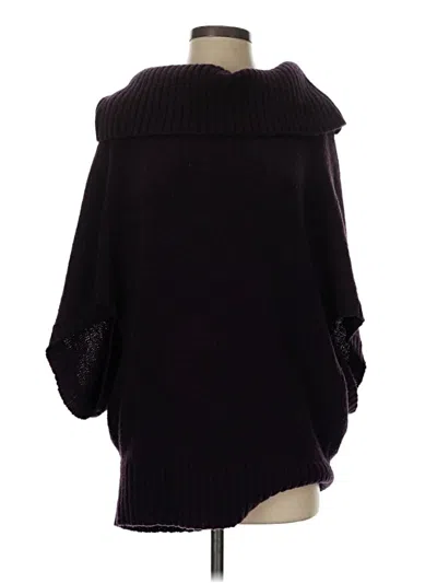 Pre-owned Eileen Fisher Poncho In Black