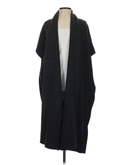 Pre-owned Eileen Fisher Poncho In Black