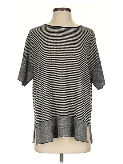 Pre-owned Eileen Fisher Poncho In Black