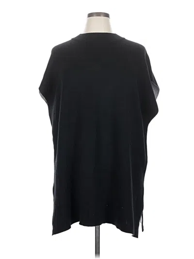 Pre-owned Eileen Fisher Poncho In Black