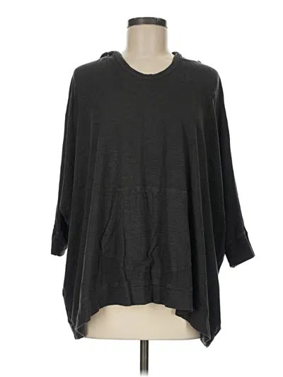 Pre-owned Eileen Fisher Poncho In Black