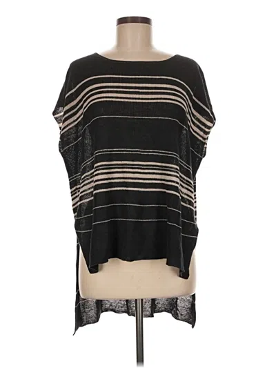 Pre-owned Eileen Fisher Poncho In Black