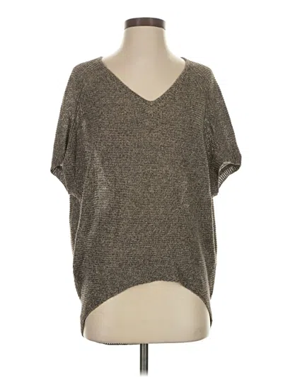 Pre-owned Eileen Fisher Poncho In Brown