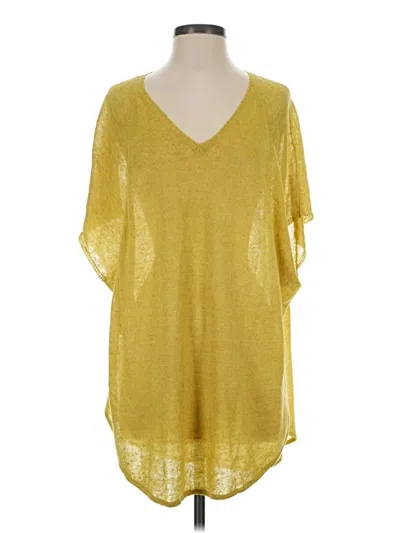 Pre-owned Eileen Fisher Poncho In Gold