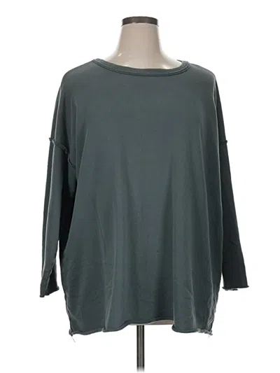 Pre-owned Eileen Fisher Poncho In Gray