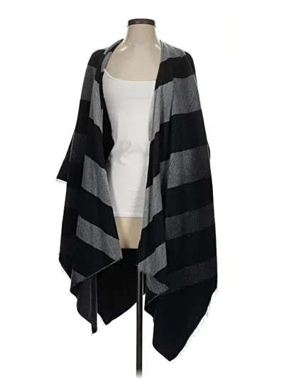Pre-owned Eileen Fisher Poncho In Gray