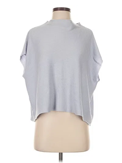 Pre-owned Eileen Fisher Poncho In Gray
