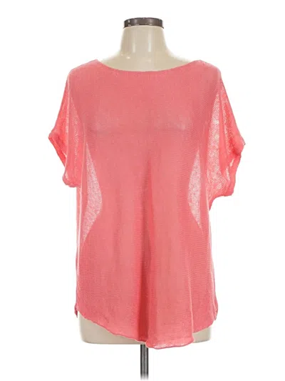 Pre-owned Eileen Fisher Poncho In Pink