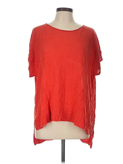 Pre-owned Eileen Fisher Poncho In Red