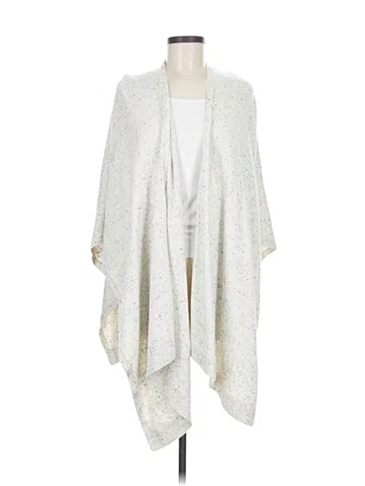 Pre-owned Eileen Fisher Poncho In Silver