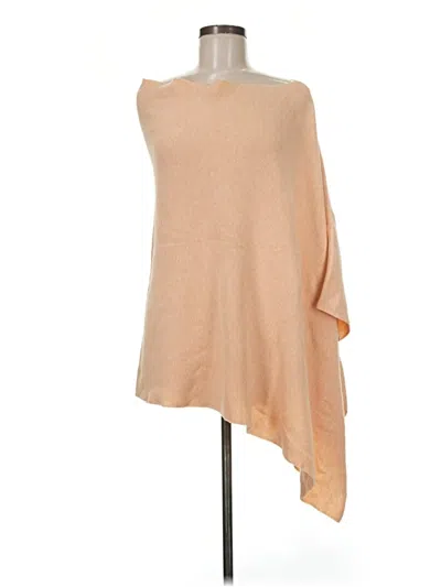 Pre-owned Eileen Fisher Poncho In Tan