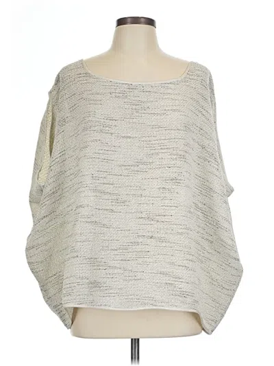 Pre-owned Eileen Fisher Poncho In White
