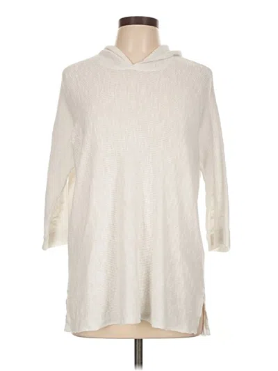 Pre-owned Eileen Fisher Poncho In White