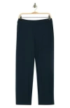 Eileen Fisher Ponte Ankle Straight Leg Pants In Blue
