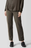 Eileen Fisher Ponte Ankle Straight Leg Pants In Wren