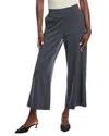 Eileen Fisher Ponte Wide Leg Ankle Pant In Gray