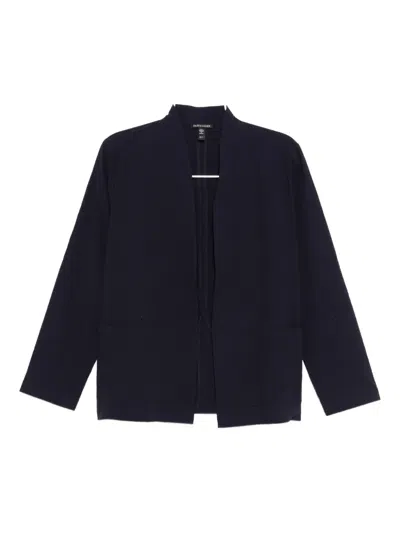 EILEEN FISHER PUCKERED HIGH-COLLAR JACKET