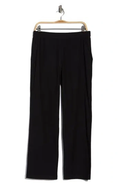 Eileen Fisher Pull-on Straight Leg Pants In Black