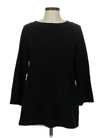 Pre-owned Eileen Fisher Pullover Sweater In Black