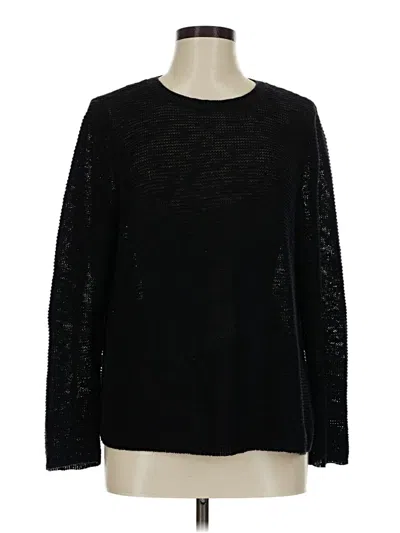 Pre-owned Eileen Fisher Pullover Sweater In Black