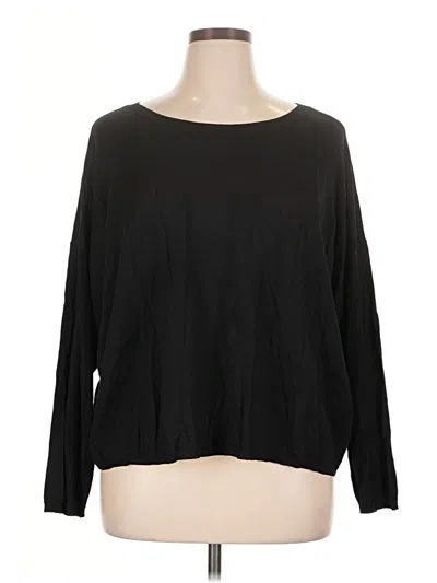 Pre-owned Eileen Fisher Pullover Sweater In Black