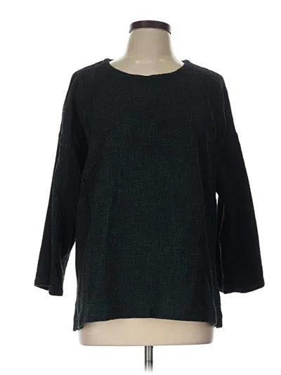 Pre-owned Eileen Fisher Pullover Sweater In Black