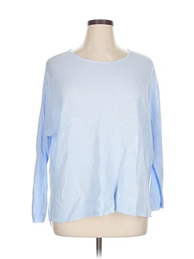 Pre-owned Eileen Fisher Pullover Sweater In Blue