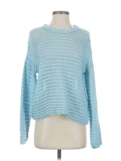 Pre-owned Eileen Fisher Pullover Sweater In Blue