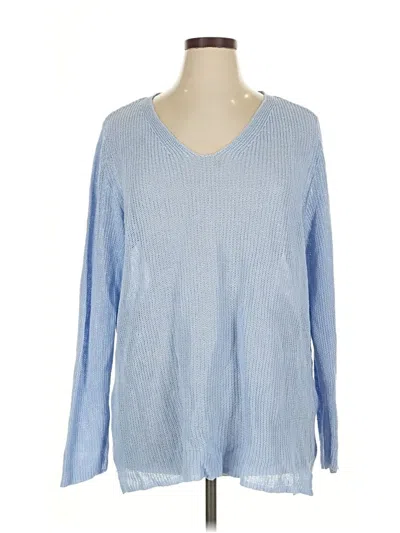 Pre-owned Eileen Fisher Pullover Sweater In Blue