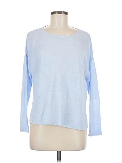 Pre-owned Eileen Fisher Pullover Sweater In Blue