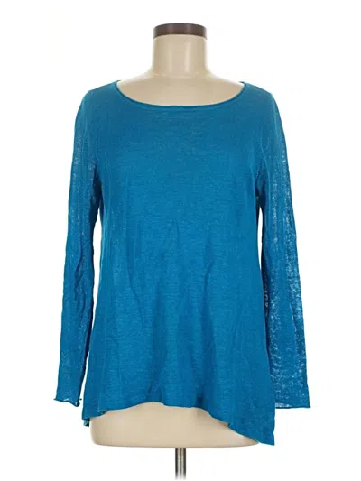 Pre-owned Eileen Fisher Pullover Sweater In Blue
