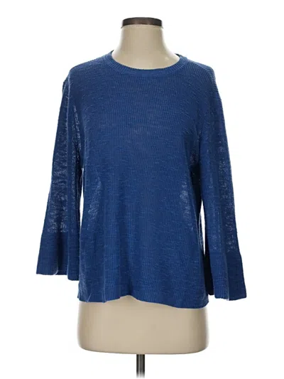 Pre-owned Eileen Fisher Pullover Sweater In Blue