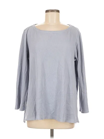 Pre-owned Eileen Fisher Pullover Sweater In Blue