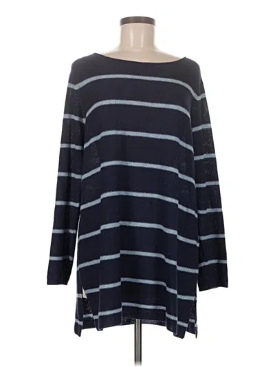 Pre-owned Eileen Fisher Pullover Sweater In Blue
